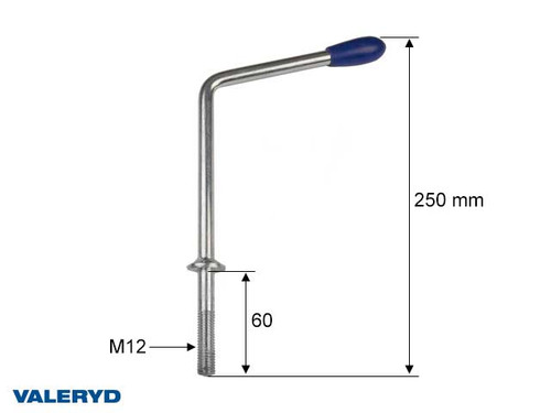Crank long M12 for jockey wheel clamp Ø48 [6759003]