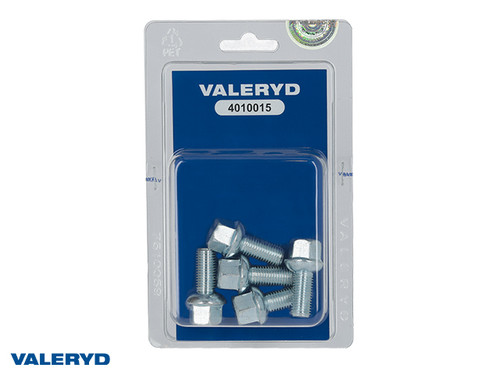 Wheel bolt Spherical M12x1.5 Uni. Thread lgth 25mm. Tot.length 44mm. Across flats 17mm (5 pack)