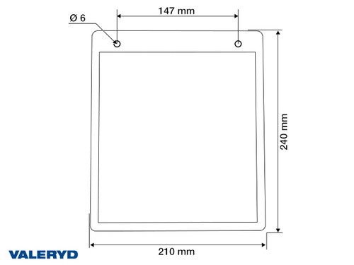 Mud flap 21x24cm [6639001]