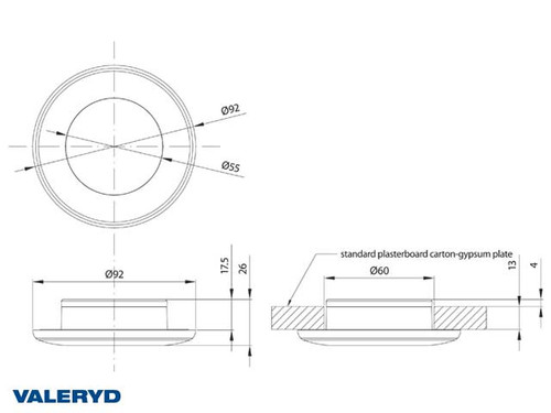 LED Interior lighting  Ø92 white