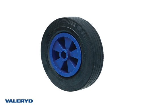 Replacement wheel for jockey wheel 200x50 Plastic rim. Solid rubber wheel. Ø21mm 150kg [6660006]