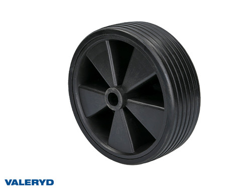 Replacement wheel for jockey wheel 220x70mm Plastic rim. Solid rubber wheel Ø20mm/90mm 150kg [6669006]