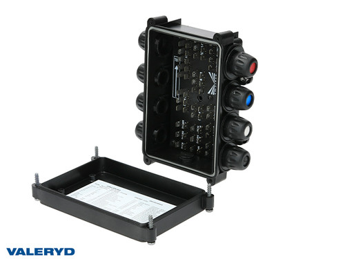 Junction box Aspöck 182x161x67mm Deep lid ASS1 8-outlets [3102004]