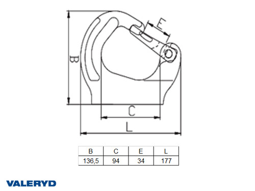 Kuka za navarivanje G80 WLL 8000Kg