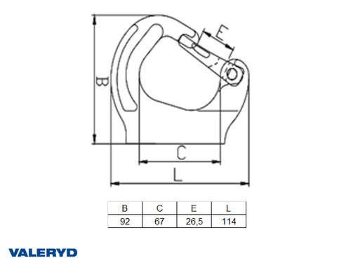 Kuka za navarivanje G80 WLL 2000Kg