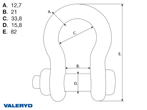 Škopac visokootporni  G-2130, WLL 2000Kg