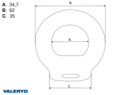 Lifting Eye Nut, DIN582, WLL 490Kg, M14 [6510344]