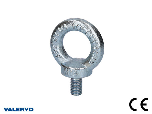 Lifting eye Bolt, DIN580, WLL 490Kg, M14 [6510314]
