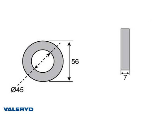 Hub seal 45x56x7 [1359019]