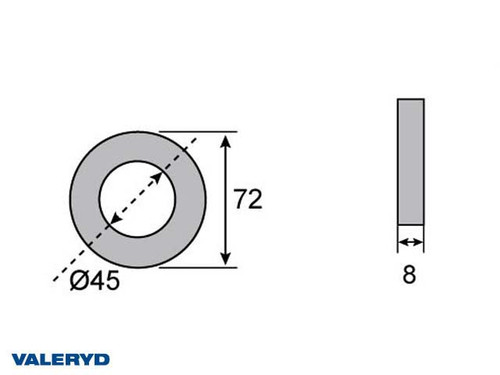 Hub seal 45x72x8 [1359120]