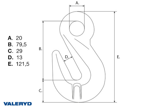 Kuka za Skraćivanje s Okom G80 10-8mm, 3150Kg
