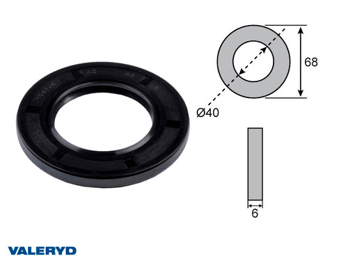 Hub seal 40x68x6 [1359021]