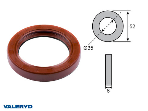 Hub seal 38x52x8 fits Avonride 160 brakes [1359013]