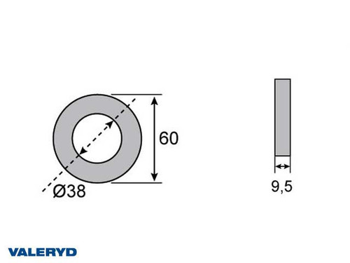 Hub seal 38x60x10  [1359009]