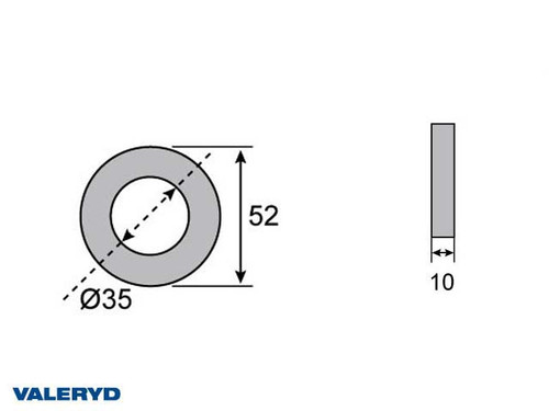 Hub seal 35x52x10 [1359004]