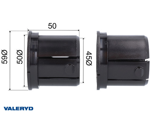 Coupling bush set 45x50x50 Knott KF/KFL/KR/KRV 7,5; 12-14, 10; 13-20; From 2008 [2075007]