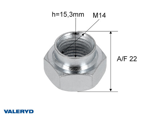 Axle nut M14x1.5 GSM  [1293001]