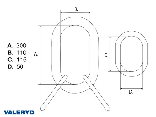 Master Link Assembles G80 13-8mm, 11200Kg