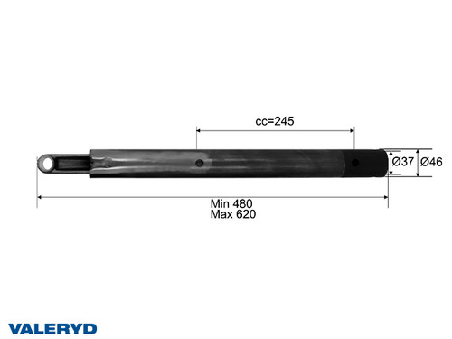 Drawtube Peitz PAV/SR 0,7 MX - 1,3 MX; ZAF 1,6-1; Ø 46mm  Drawtube Peitz PAV/SR 0,7 MX - 1,3 MX; ZAF 1,6-1; Ø 46mm