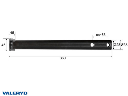 Drawtube Al-Ko 60S/2, 90S/3; 625626, Ø 35mm [4020089]