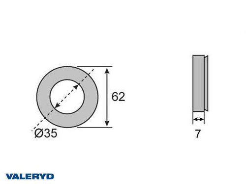Wellendichtring 35x62x7 passend für BPW