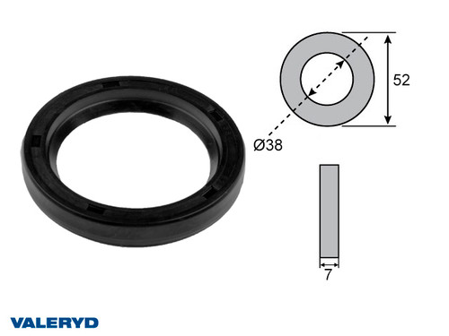 Hub seal 38x52x7 fits Al-Ko [4010060]