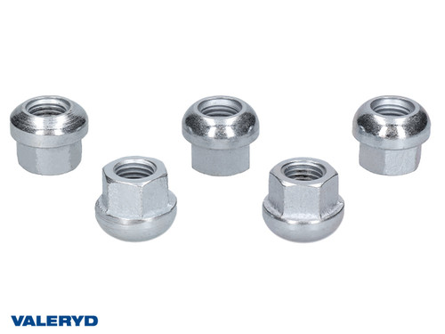 Wheel nuts Spherical M12x1.5 size across flats 17 mm (5 pack)