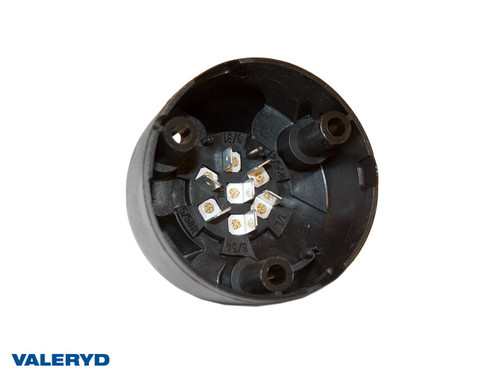 Electrical socket 7-pin Plastic 12 V, flat-pin connection [3210007]