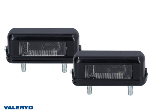 Number plate lamp 80x30mm with screws CC=45 mm (2 pack) [3198010]