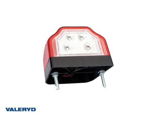 LED Svijetlo za registraciju Valeryd 96x64x66mm 12-30V. sa crvenom pozicijom.