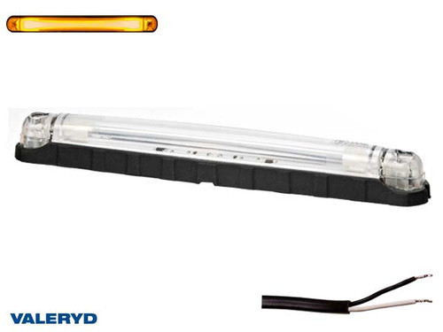 LED Side marking light Valeryd 242x28x29mm yellow fiber optics 12-30V incl. 450mm cable LED Side marking light Valeryd 242x28x29mm yellow fiber optics 12-30V incl. 450mm cable