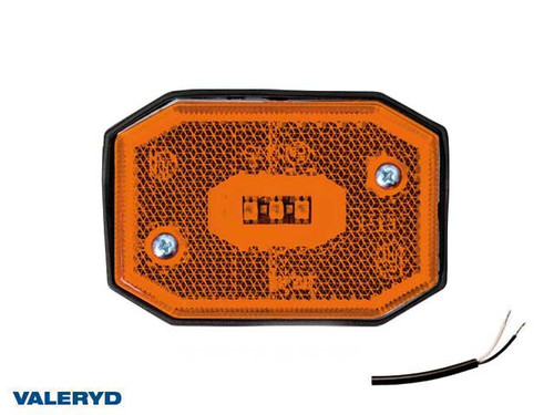 LED Side marking light 65x42x30mm yellow 12-30 V incl. 450 mm cable 