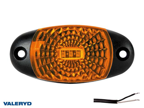 LED Side marking light Valeryd 72x34x18mm yellow 12-30V incl. 450mm cable