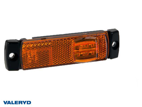 LED Side marking light Valeryd 130x32x14.5mm yellow 12-30 V with reflector incl. 450 mm cable  [3176012]