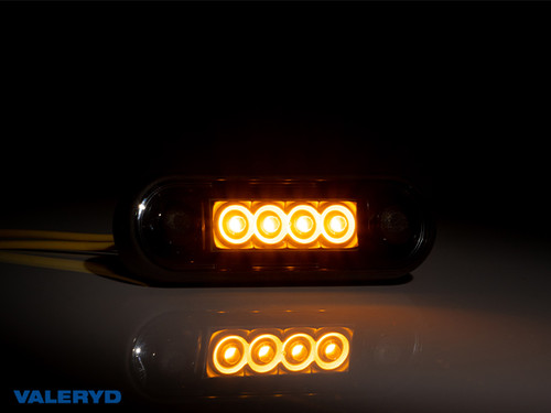 LED Side marking light Valeryd Arctic Night 84,2x27,7x12,8mm Yellow 12-36V incl. 150mm Cable