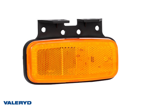 LED Side marking light Valeryd 123x80x38mm Yellow 12-36V, cable
