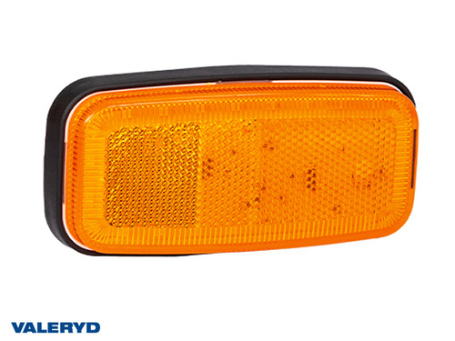 LED Side marking light Valeryd 125x60x24mm Yellow 12-36V, cable