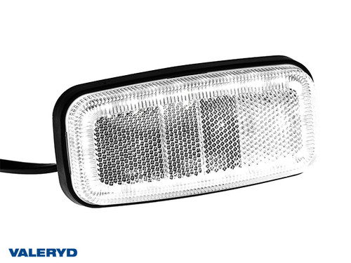 LED Position light Valeryd 125x60x24mm White 12-36V, cable