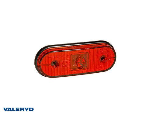 LED Position light Aspöck Unipoint I 119x44x18 red 24V P&R with 0,50m Cable [3172011]