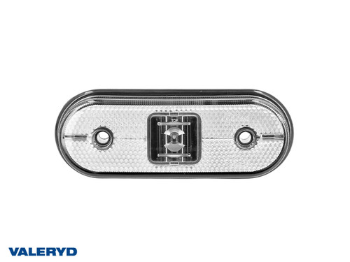 LED Position light Aspöck Unipoint I 119x44x18mm white 24V with P&R 0,50m Cable