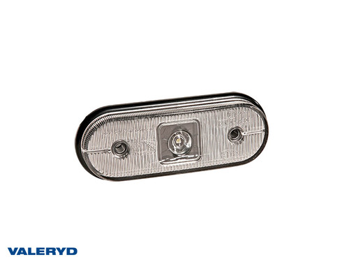 LED Position light Aspöck Unipoint I 119x44x18mm white 24V with P&R 0,50m Cable [3172004]