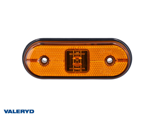 LED Side marking light Aspöck Unipoint I 119x44x18mm yellow 24v with P&R 1,50m ASS1 Cable [3172003]