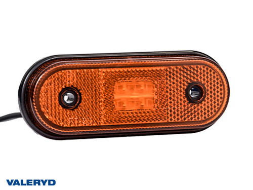 LED Side marking light Valeryd 120x46x18mm yellow 12-30 V with reflector incl. 450 mm cable  [3176004]