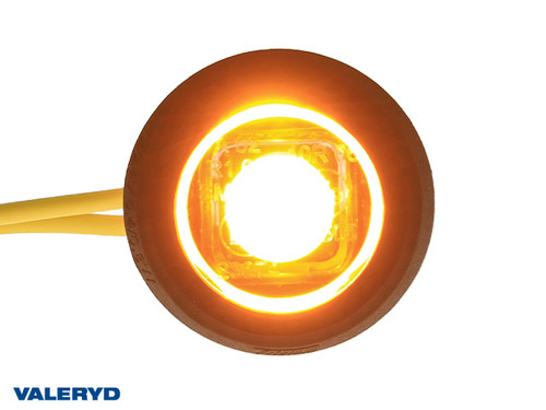 LED Side marking light Valeryd Ø32x17,2mm Yellow 12-36V incl. 0.15m Cable [3172075]