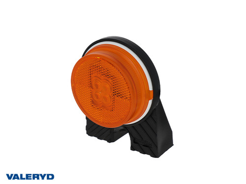 LED Side marking light Valeryd Ø85x111x32mm Yellow 12-30V incl. Cable
