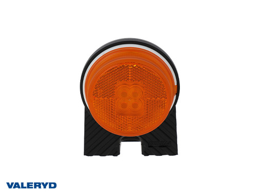 LED Side marking light Valeryd Ø85x111x32mm Yellow 12-30V incl. Cable
