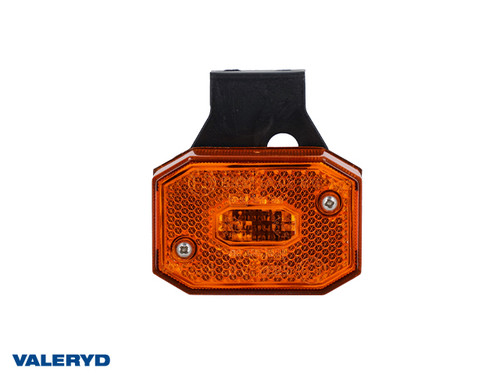 Side marking light Aspöck Flexipoint 1 yellow;  65x44x23mm with integrated reflector