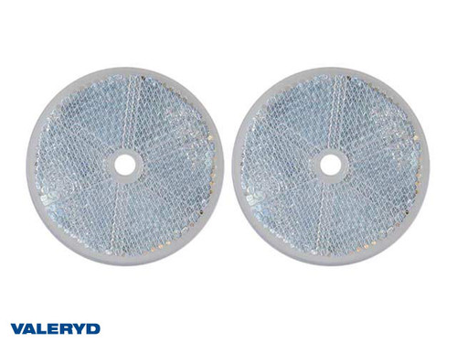 Round reflector 60 mm white screw hole (2 pack) [3160101]