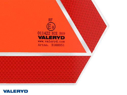 SMV Sign Reflector Warning triangle 42x36, aluminium ECE R69 [3160051]