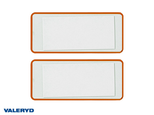 Rectangular reflector 69x31.5 yellow self-adhesive (2 pack) [3160049]